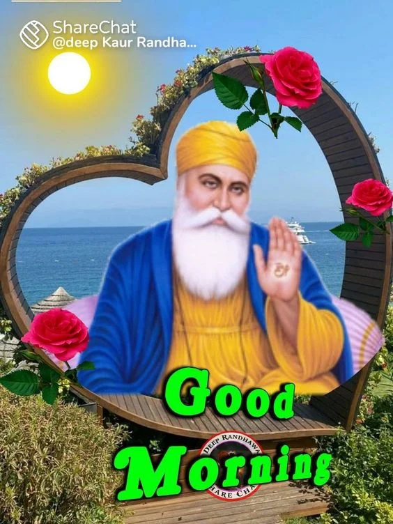 Guru Nanak Dev Ji Beautiful Heart Good Morning Picture
